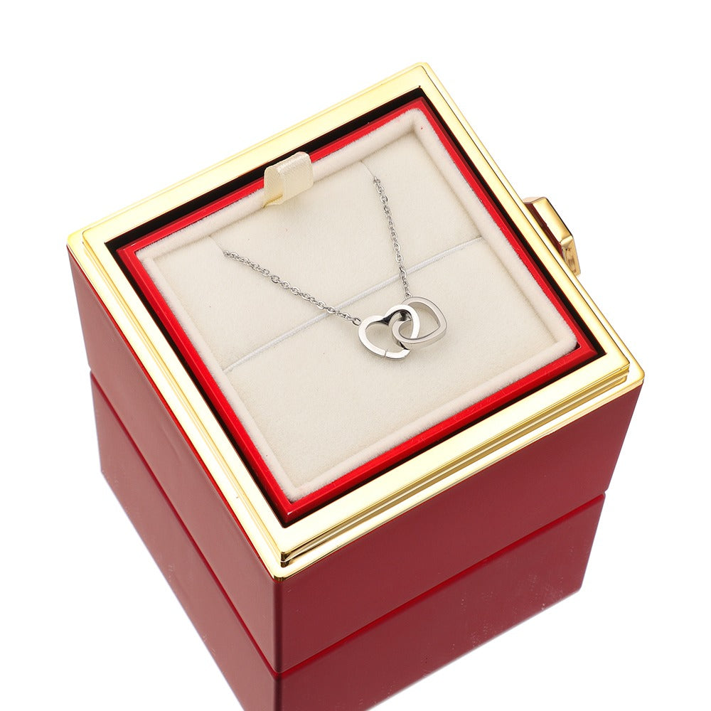 Necklace : Ketting voor dames - Elegante roos hanger in 14k witgoud voor elke gelegenheid in 14k Witgoud van Pantino
