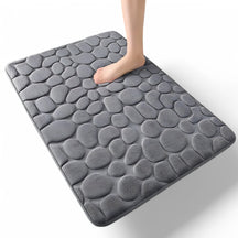 home & garden : Absorberende Badmat - Antislip Deurtapijt voor Badkamer en Toilet - Grijs in Grijs van Pantino