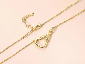 Necklace : DualHearts - Twee Harten, Één Liefde - Goud in van Pantino