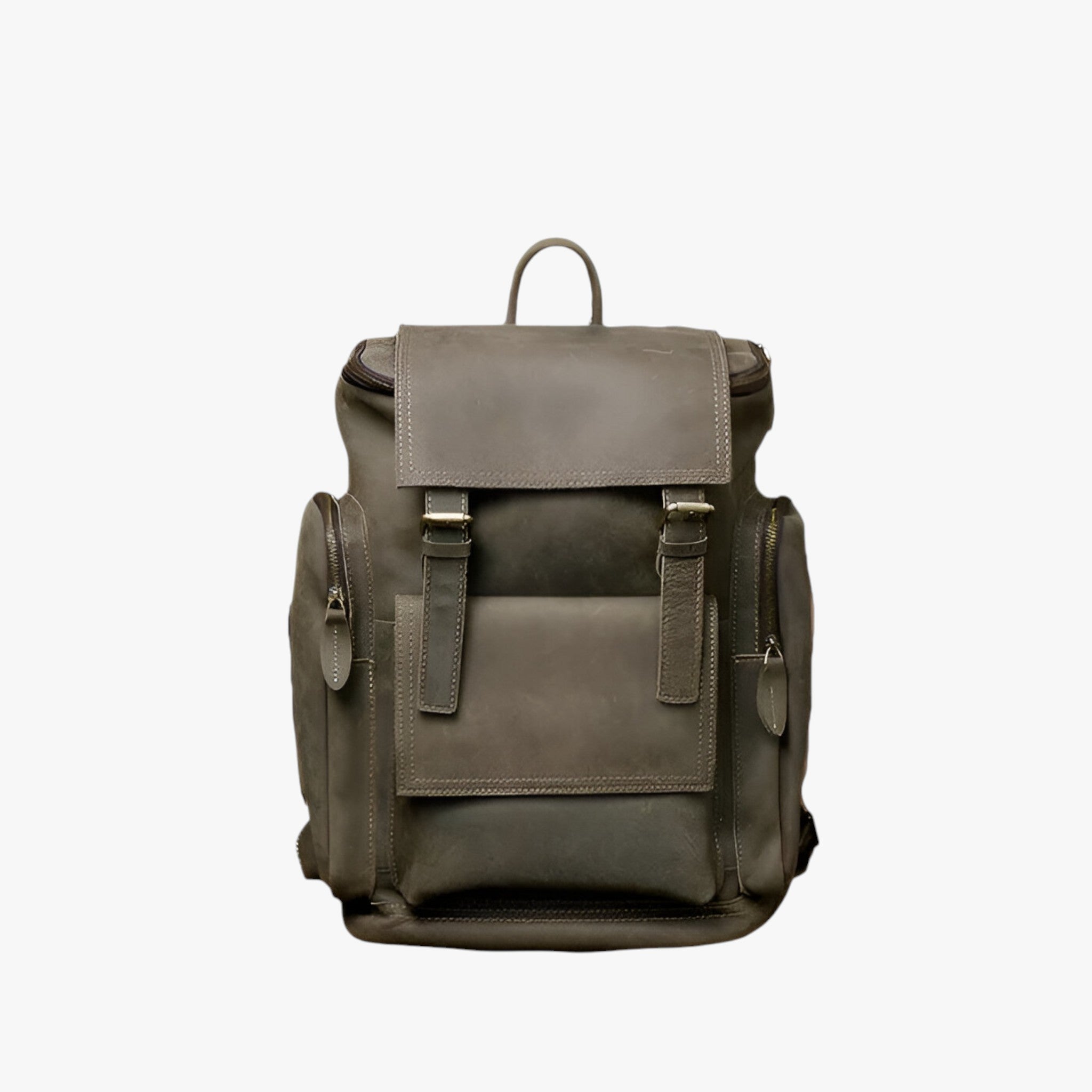 bags : Leren Rugzak met Laptopvak Leer - Zwart in van Pantino