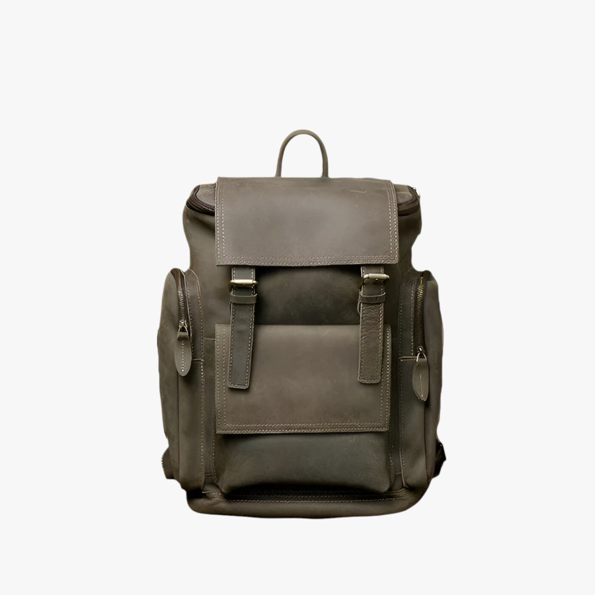 bags : Leren Rugzak met Laptopvak Leer - Zwart in van Pantino