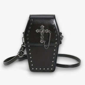 bags : Gotische Schoudertas - Trendy en Griezelig Accessoire in Noir A van Pantino