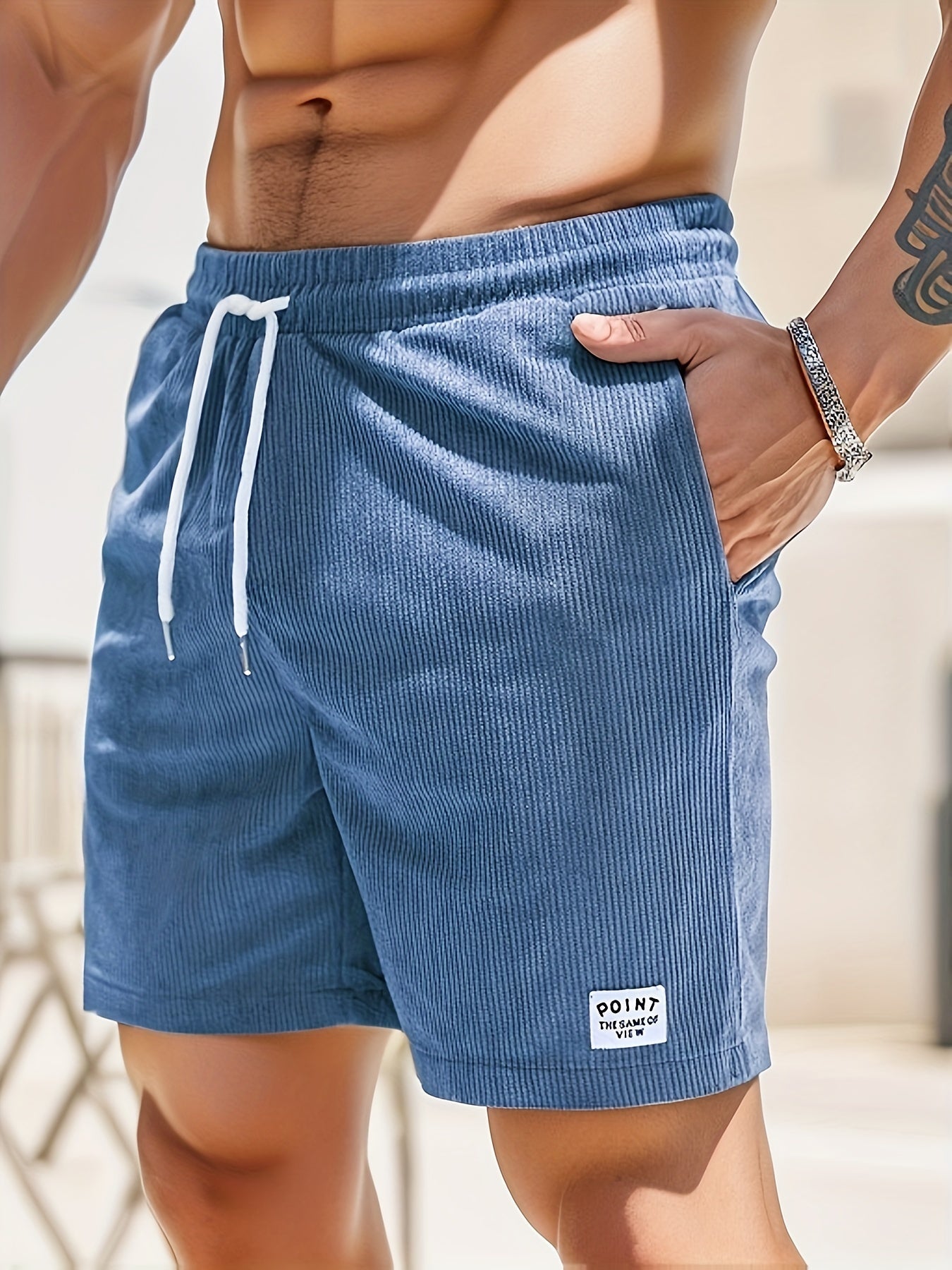 Shorts : Comfortabele Shorts - Ideaal voor Ontspannen Dagen en Actieve Toepassingen in Blauw van Pantino
