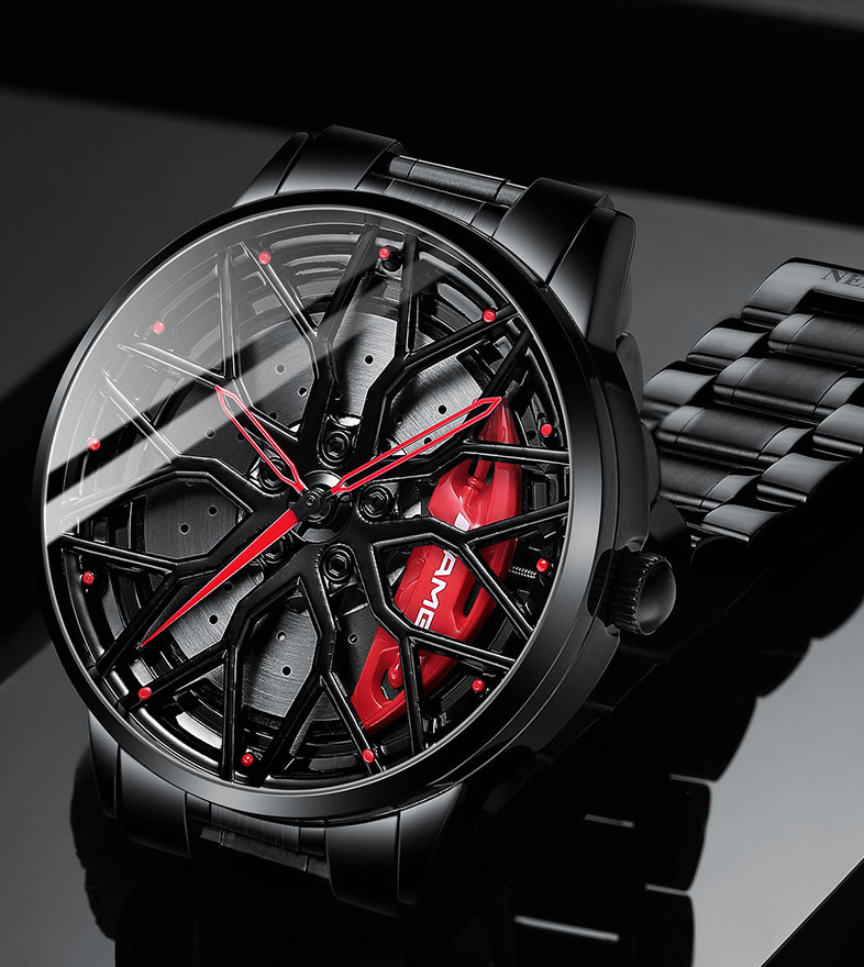 watches : Elegant Racecar Watch - Waar Tijd Wordt Gewaardeerd - Rood in van Pantino