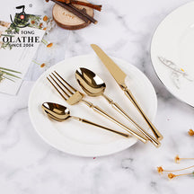 home & garden : Living Essence Bestekset - Dagelijks Gebruik Elegant Dineren - RVS in Glanzend goud van Pantino
