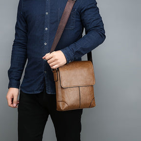 bags : Crossbody Tas Heren Bruin - Herentrendy Mode Casual Schouder Casual in Khaki van Pantino