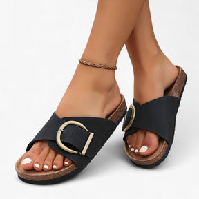 Sandals : Sandalen Komfort Soft Glide Heren - Zwart in van Pantino