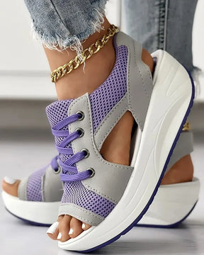 Sandals : On Sandalen Dames - Perfect voor een Trendy en Gemakkelijke Stijl - Zwart in Paars van Pantino