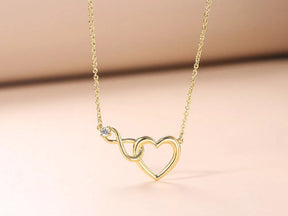 Necklace : DualHearts - Twee Harten, Één Liefde - Goud in van Pantino