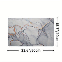 home & garden : Antislipmat Marmerpatroon - Marble - Donkergrijs in Marble-Lichtgrijs 40*60 cm van Pantino