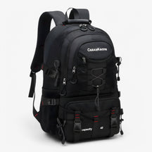 outdoor equipment : Trekking Rugzak 40L Oranje - Waterdichte, Duurzame & Comfortabele Backpack voor Heren & Dames in Zwart van Pantino