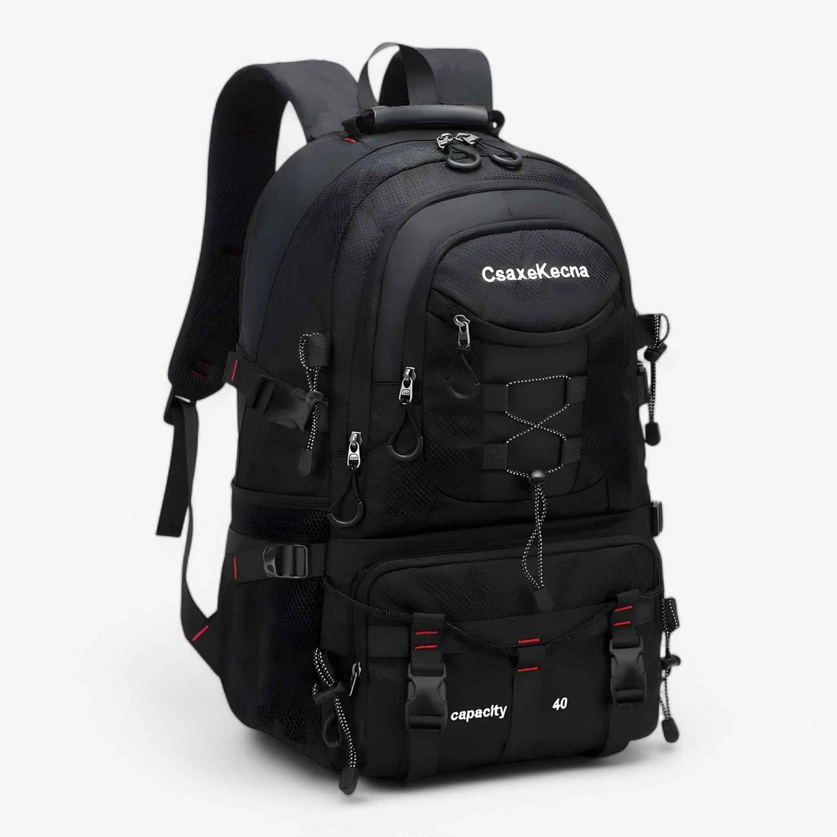 Backpack : Waterdichte wandelrugzak 40L - Ideaal voor camping, trekking en buitenactiviteiten in Zwart van Pantinoshop