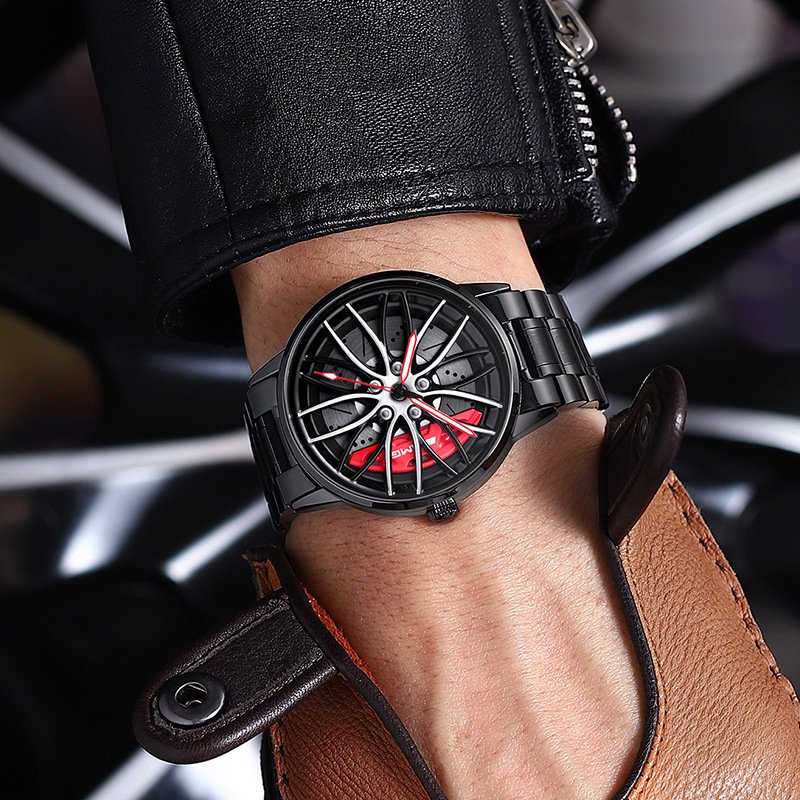 watches : Elegant Racecar Watch - Waar Tijd Wordt Gewaardeerd - Rood in van Pantino