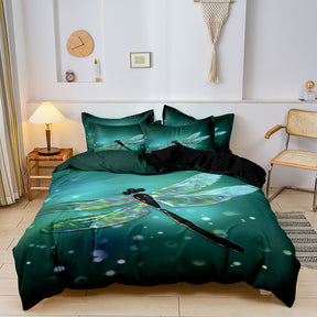 home & garden : Luxe Layers - Libelle Dekbedovertrek Beddengoed Set in EU King 240x220 van Pantino