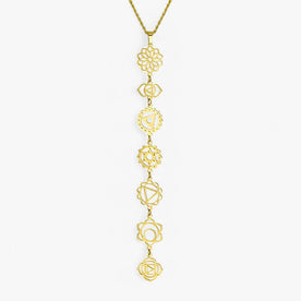 Jewelry : Damesketting 7 Chakra van Wol, Energetisch Sieraad voor Spiritueel Evenwicht in Oro van Pantinoshop