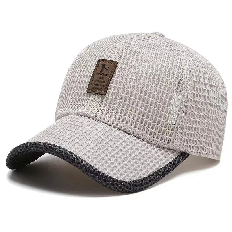 Hat : Pet Zwart - Breeze Cap - De Ultieme Ademende voor de Zomer in Khaki van Pantino