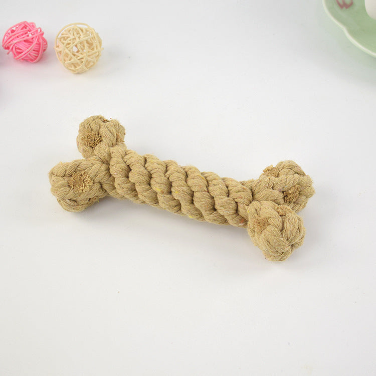 pets : Honden Kauwbot Dental Care - Tand en Gebit Bescherming - Nylon in Bruin van Pantino