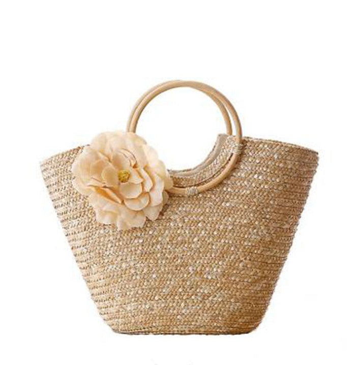 bags : Handtas van Stro - Khaki in van Pantino