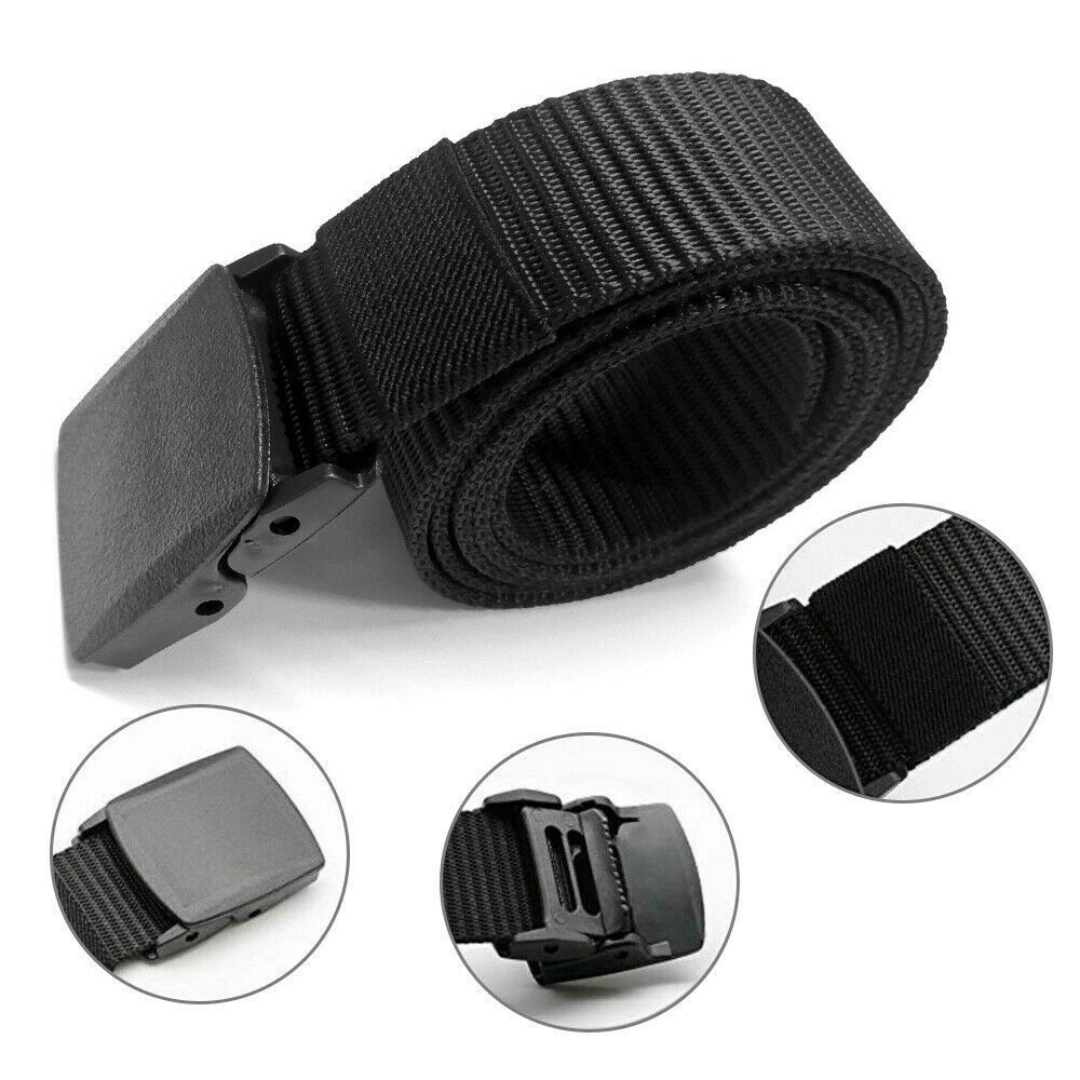 Belt : QuickSnap Riem - Een Riem die Écht Doordacht Is. - Zwart in van Pantino