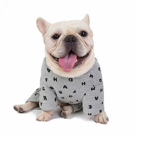 pets : Gezellige Fleecehondenhoody met Vier Poten en Letteropdruk - Roze in van Pantino