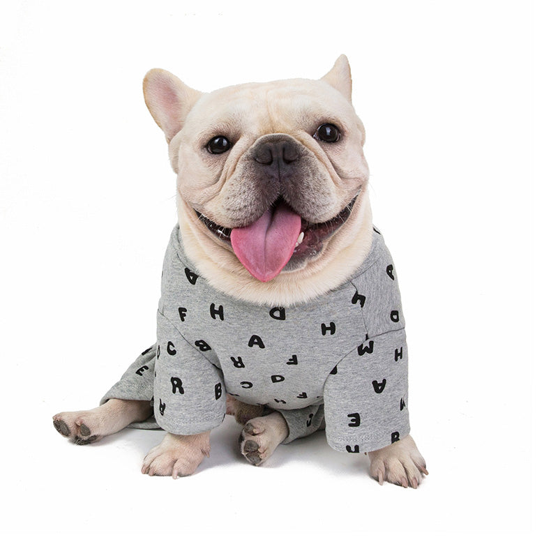 pets : Gezellige Fleecehondenhoody met Vier Poten en Letteropdruk - Roze in van Pantino