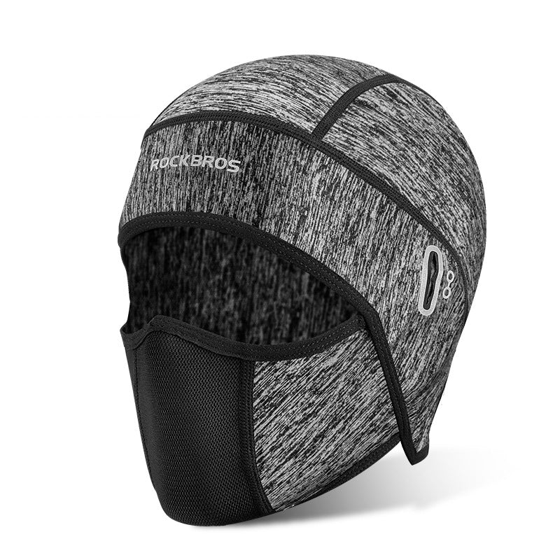 outdoor equipment : Waterdichte Gezichtsbescherming Zwart - Warme Winter Outdoor - Fleece in Hennep Grijs van Pantino