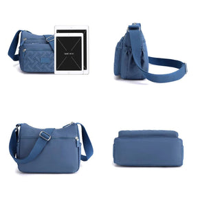 bags : Dames Schoudertas Blauw Leer - Klassiek & Luxe Design in van Pantino