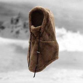 outdoor equipment : Sherpa Ski Masker Dames Beige - Warme Wintersport Hood - Fleece in van Pantino