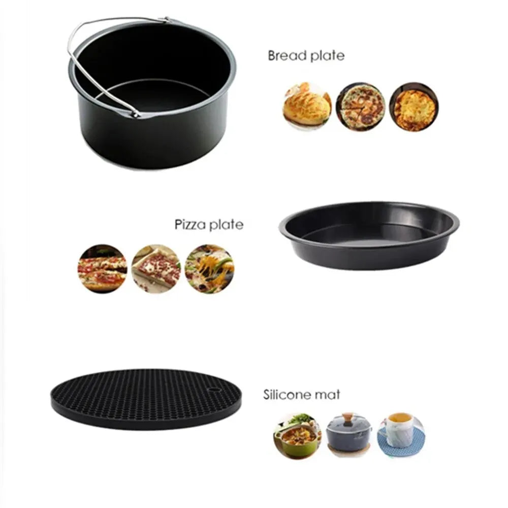 home & garden : Airfryer Accessoire Set 10-Delig - Veelzijdig Handig Bakken - Siliconen in van Pantino