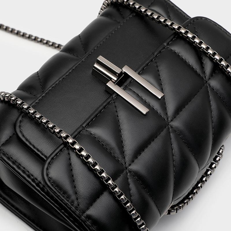 bags : Deborah Handbag Leer Zwart in van Pantino
