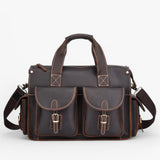 Vintage Leather Briefcase Leather - Dark Brown