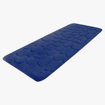 home & garden : Grote Badkamermat voor Lange Strepen - Machinewasbaar - Grijs in Blauw 50x120cm van Pantino