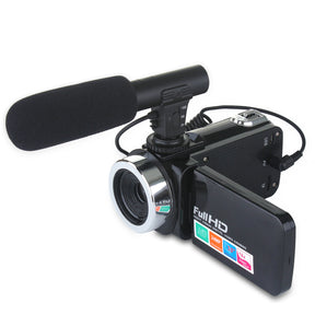 gadgets : Vintage Camcorder Zwart - 24 MP, Microfoonlens voor Kristalheldere Video's in van Pantino