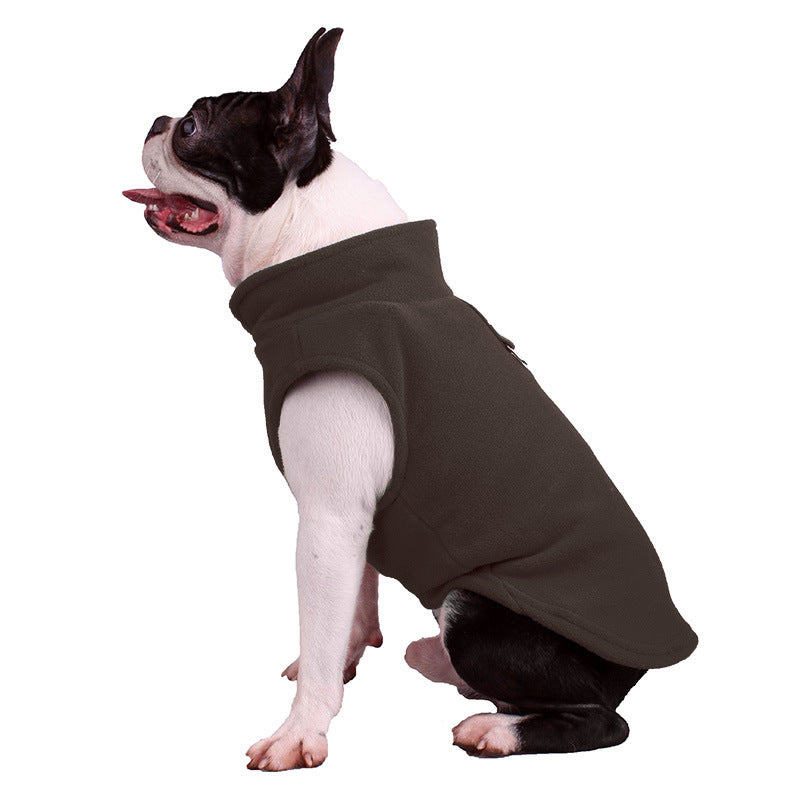 pets : Fleece Hondenjas - Warm Comfortabel Ieder Seizoen - Fleece in Bruin van Pantino