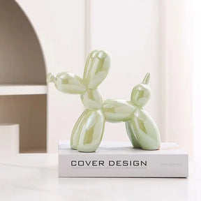 home & garden : Ballon Hond Sculptuur Marineblauw - Decoratieve Woonkamer Kunst - Kunststof in Groen van Pantino