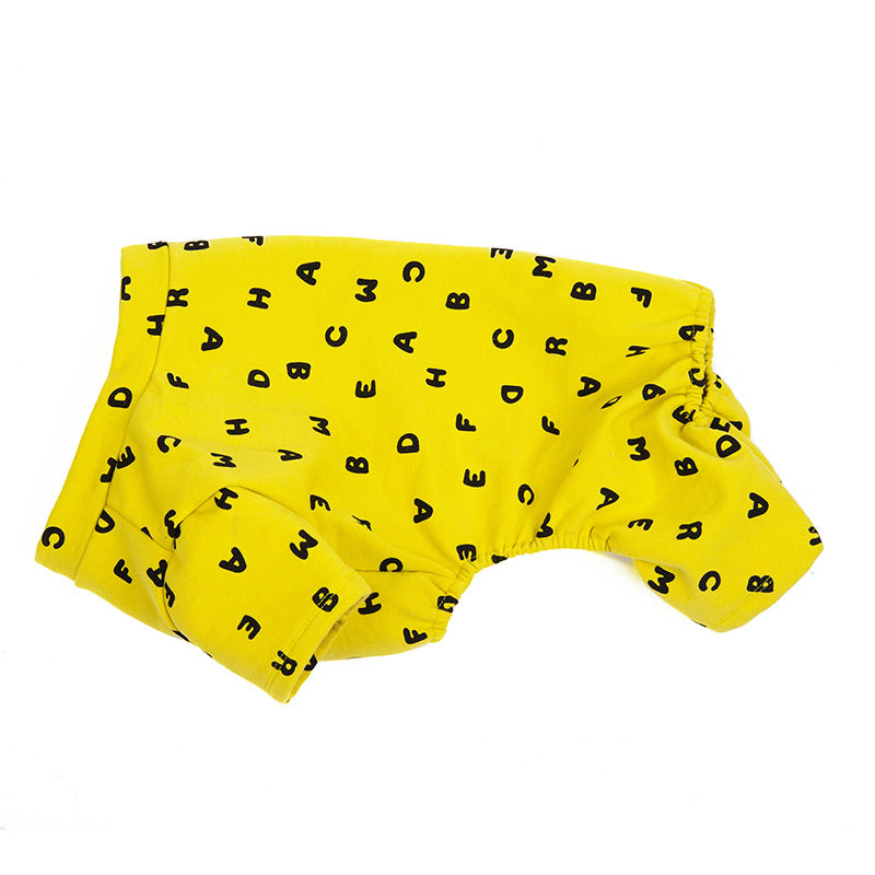 pets : Gezellige Fleecehondenhoody met Vier Poten en Letteropdruk - Roze in van Pantino