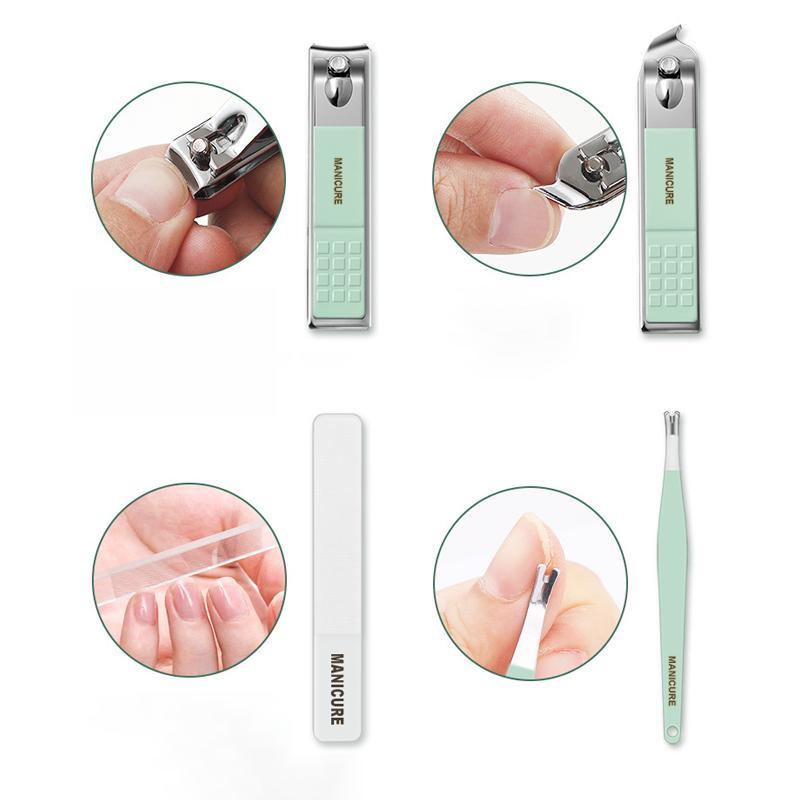 Manicure Set : NailClipp - Professionele Manicureset - Roze in van Pantino