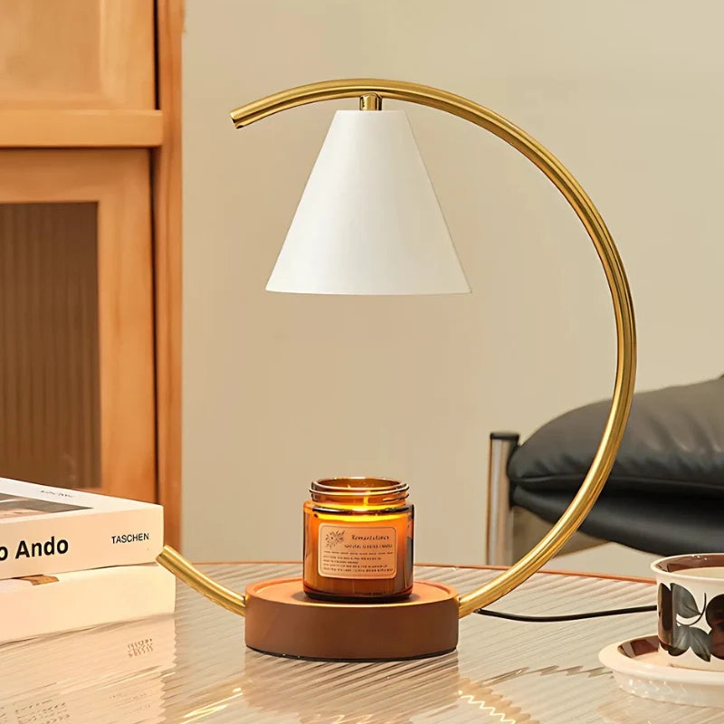 Moonveil Wasbrander Lamp – Elegante Kaars & Wasmelt Warmer