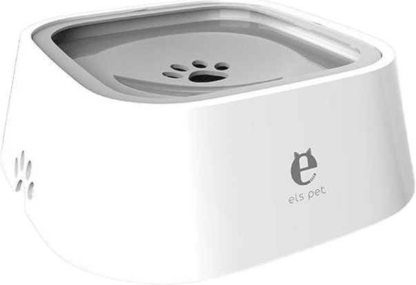 pets : Water Bowl Pro - Nooit Meer Geknoei van Je Huisdier - Roze in Grijs van Pantino