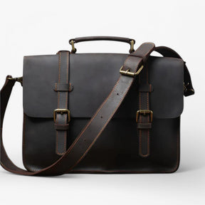 bags : Leren Schoudertas Leer - Zwart in van Pantino