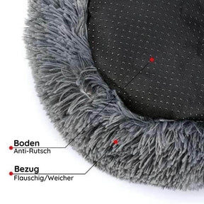 pets : FluffyBed Donutbed Pluche – Rond Hondenkussen – Wasbaar in van Pantino