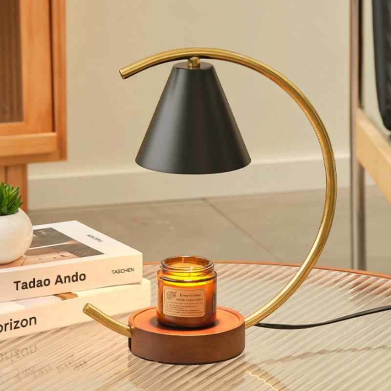 Moonveil Wasbrander Lamp – Elegante Kaars & Wasmelt Warmer