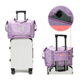 bags : Reistas Dames Paars-Aubergine - Nova's Opvouwbare in van Pantino