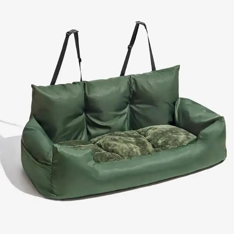 pets : Reis Bank Plush Pillow - Grijs in Zeegroen van Pantino