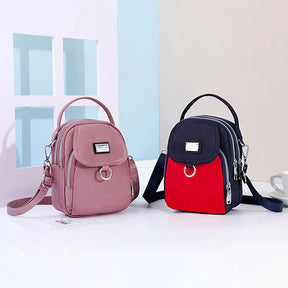 bags : Crossbody Tas Blauw - PhoneBag - Telefoonhoesje met Rits voor in van Pantino