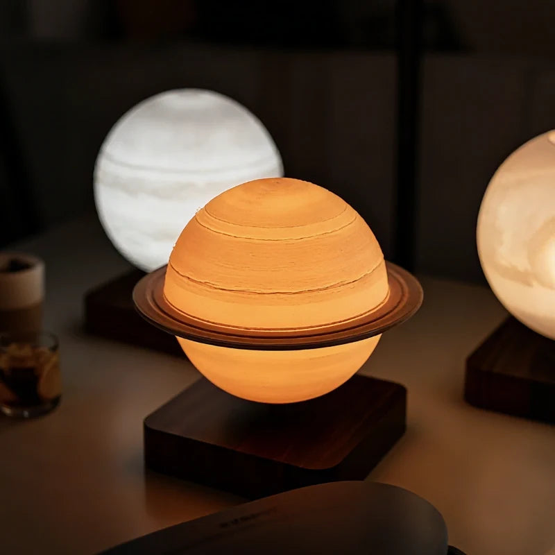 EtherealOrbit Zwevende Lamp – Magnetisch Zwevend Maan & Saturnus Licht