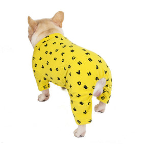 pets : Gezellige Fleecehondenhoody met Vier Poten en Letteropdruk - Roze in van Pantino
