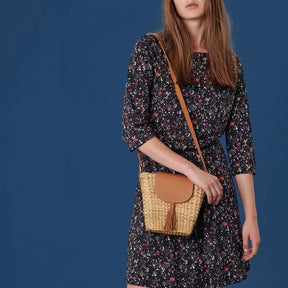bags : Handgeweven Tassen - Khaki in van Pantino