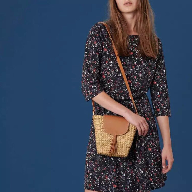bags : Handgeweven Tassen - Khaki in van Pantino