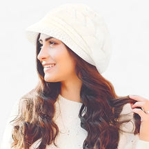 Beanie : Muts Dames Beige - Wintermuts voor in Wit van Pantino